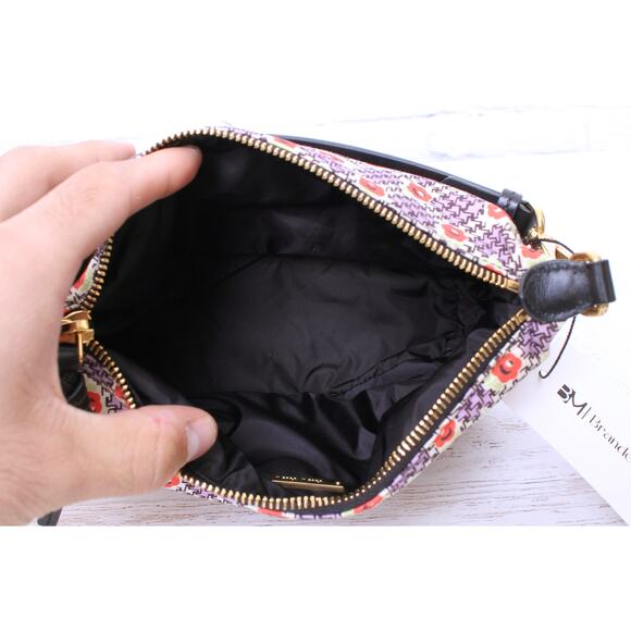 Miu Miu Spirit Tessuto Multicolor Nylon Mini Handbag Satchel Purse Handbag A4984 - Picture 4 of 12